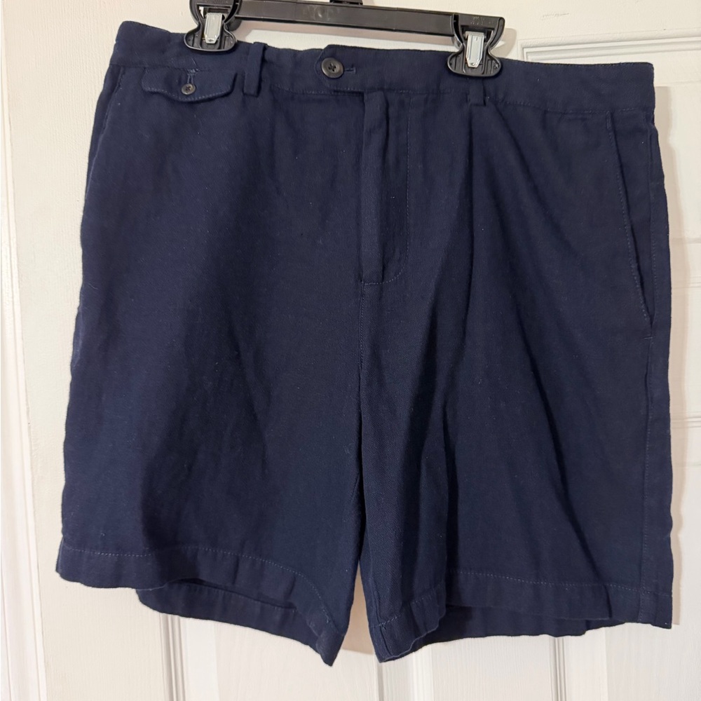 Banana Republic Dark Blue Flat Front Shorts